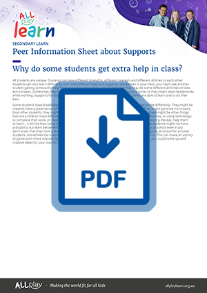 Peer Information Sheet - About Supports-tn