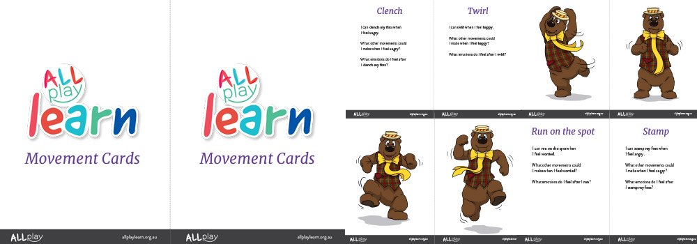 Movement and emotion cards sample images